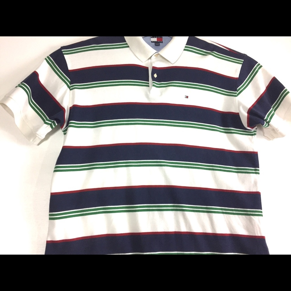 TOMMY HILFIGER VTG Polo Shirt Mens Size XXL Cotton